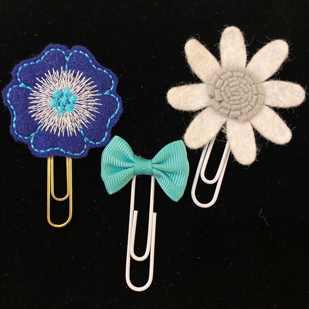 Pretty planner clips set of 3